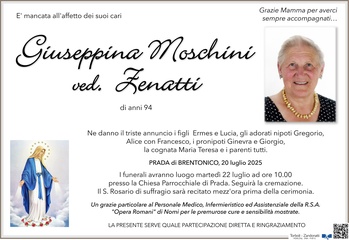 Moschini Giuseppina ved. Zenatti