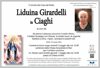 Girardelli Liduina in Ciaghi