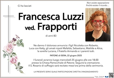 Luzzi Francesca ved. Frapporti
