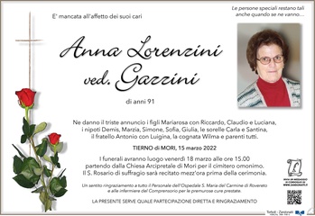 Lorenzini Anna ved. Gazzini