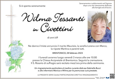 Tessanti Wilma in Civettini