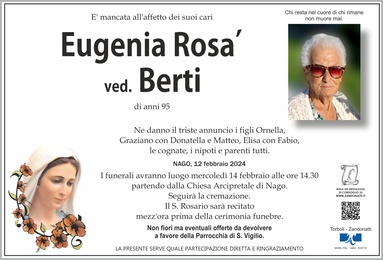 Rosà Eugenia ved. Berti