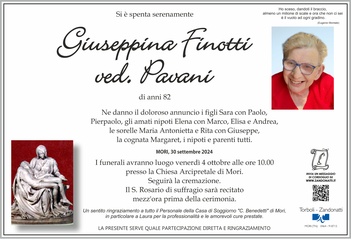 Finotti Giuseppina ved. Pavani