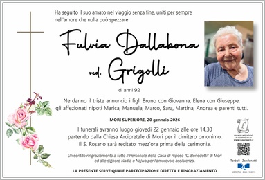 Dallabona Fulvia ved. Grigolli
