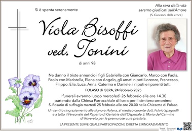 Bisoffi Viola ved. Tonini