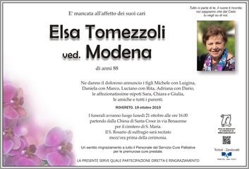 Tomezzoli Elsa ved. Modena