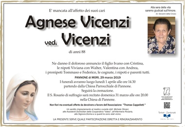 Vicenzi Agnese ved. Vicenzi