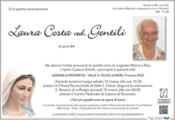 Costa Laura ved. Gentili