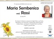 Sembenico Maria ved. Rossi