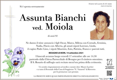 Bianchi Assunta ved. Moiola