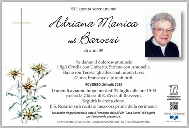 Manica Adriana ved. Barozzi