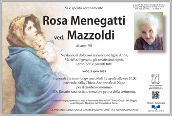 Menegatti Rosa ved. Mazzoldi