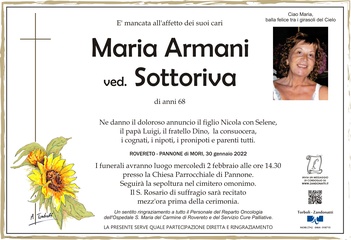 Armani Maria ved. Sottoriva