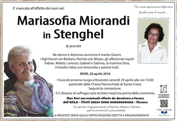 Miorandi Mariasofia in Stenghel