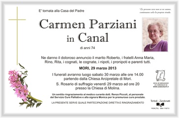 Parziani Carmen in Canal