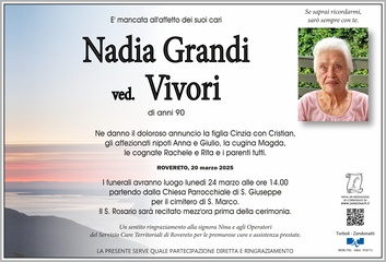 Grandi Nadia ved. Vivori