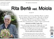 Bertè Rita ved. Moiola