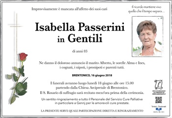 Passerini Isabella in Gentili