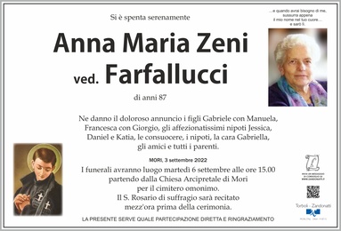 Zeni Annamaria ved. Farfallucci