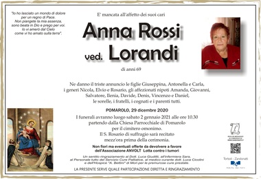 Rossi Anna ved. Lorandi