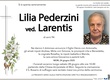Pederzini Lilia ved. Larentis