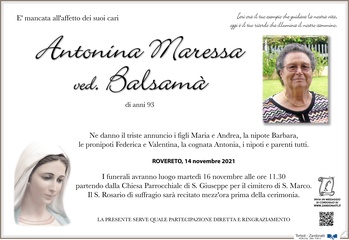 Maressa Antonina ved. Balsamà