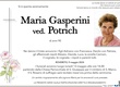 Gasperini Maria ved. Potrich