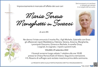 Meneghetti Maria Teresa in Tovazzi