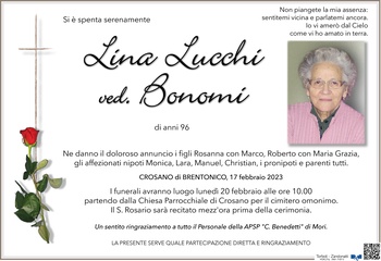 Lucchi Lina ved. Bonomi