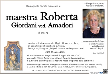 Giordani Roberta ved. Amadori