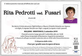 Pedrotti Rita ved. Fusari