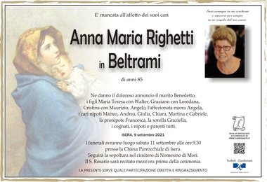Righetti Anna Maria in Beltrami