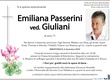 Passerini Emiliana ved. Giuliani