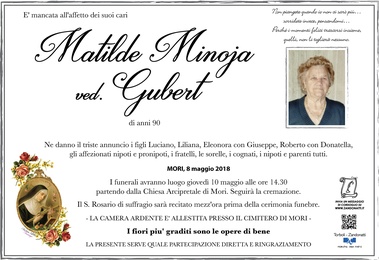 Minoia Matilde ved. Gubert