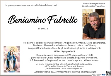 Fabrello Beniamino