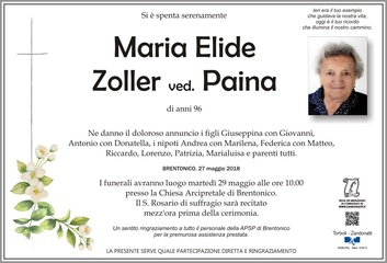 Zoller Maria ved. Paina