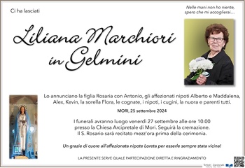 Marchiori Liliana ved. Gelmini