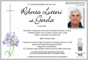 Lutteri Roberta ved. Gerola
