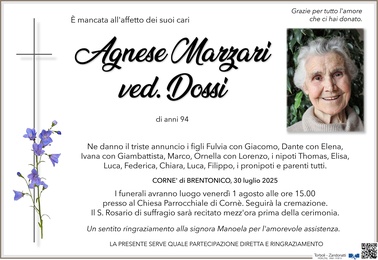 Marzari Agnese ved. Dossi