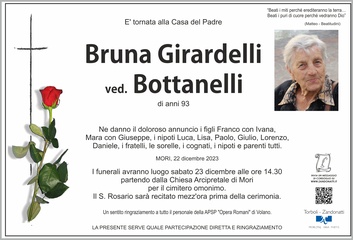 Girardelli Bruna ved. Bottanelli