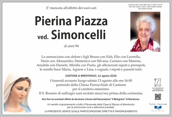 Piazza Pierina ved. Simoncelli