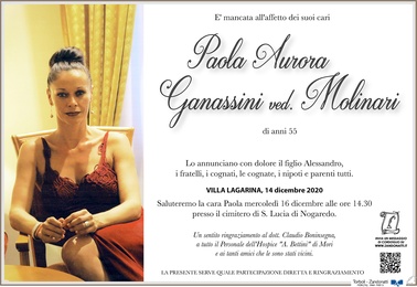 Ganassini Paola Aurora ved. Molinari