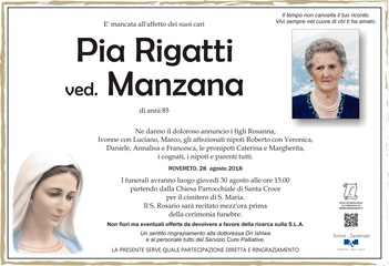 Rigatti Pia ved. Manzana