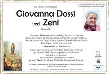 Dossi Giovanna ved. Zeni