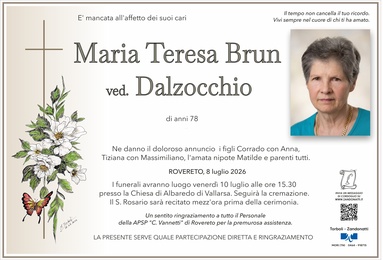 Brun Maria Teresa ved. Dalzocchio