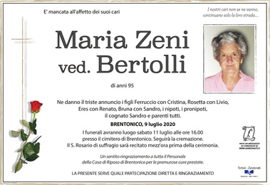 Zeni Maria ved. Bertolli