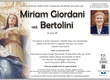 Giordani Miriam ved. Bertolini