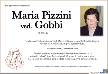 Pizzini Maria ved. Gobbi