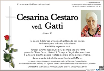 Cestaro Cesarina ved. Gatti