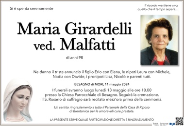 Girardelli Maria ved. Malfatti